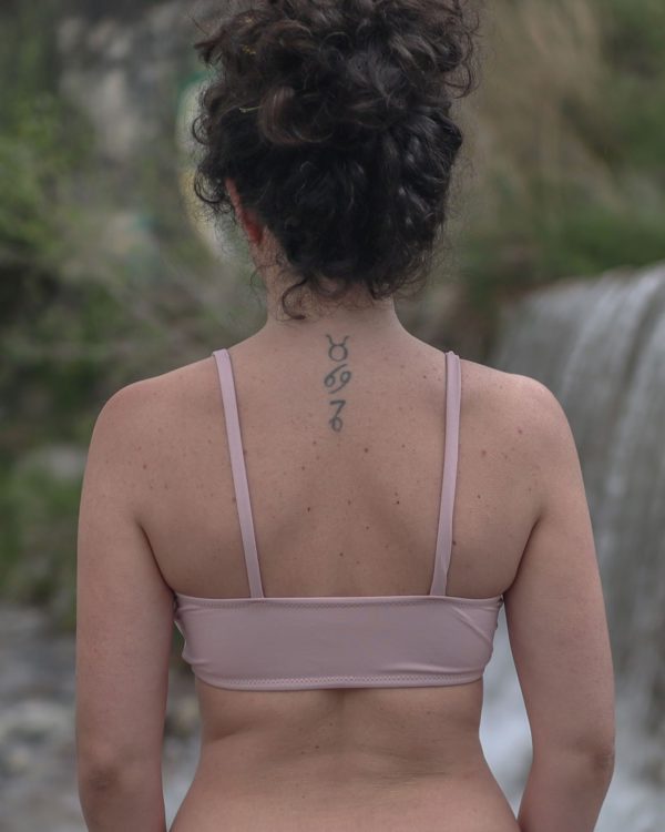 Bikini braga clásica - Bikini rayas - Top bikini rosa - Imagen 4